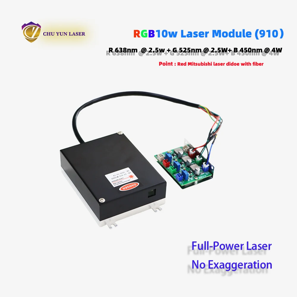rgb10w laser module with good beam for laser light parts TTL & ANALOGUE laser show lamp