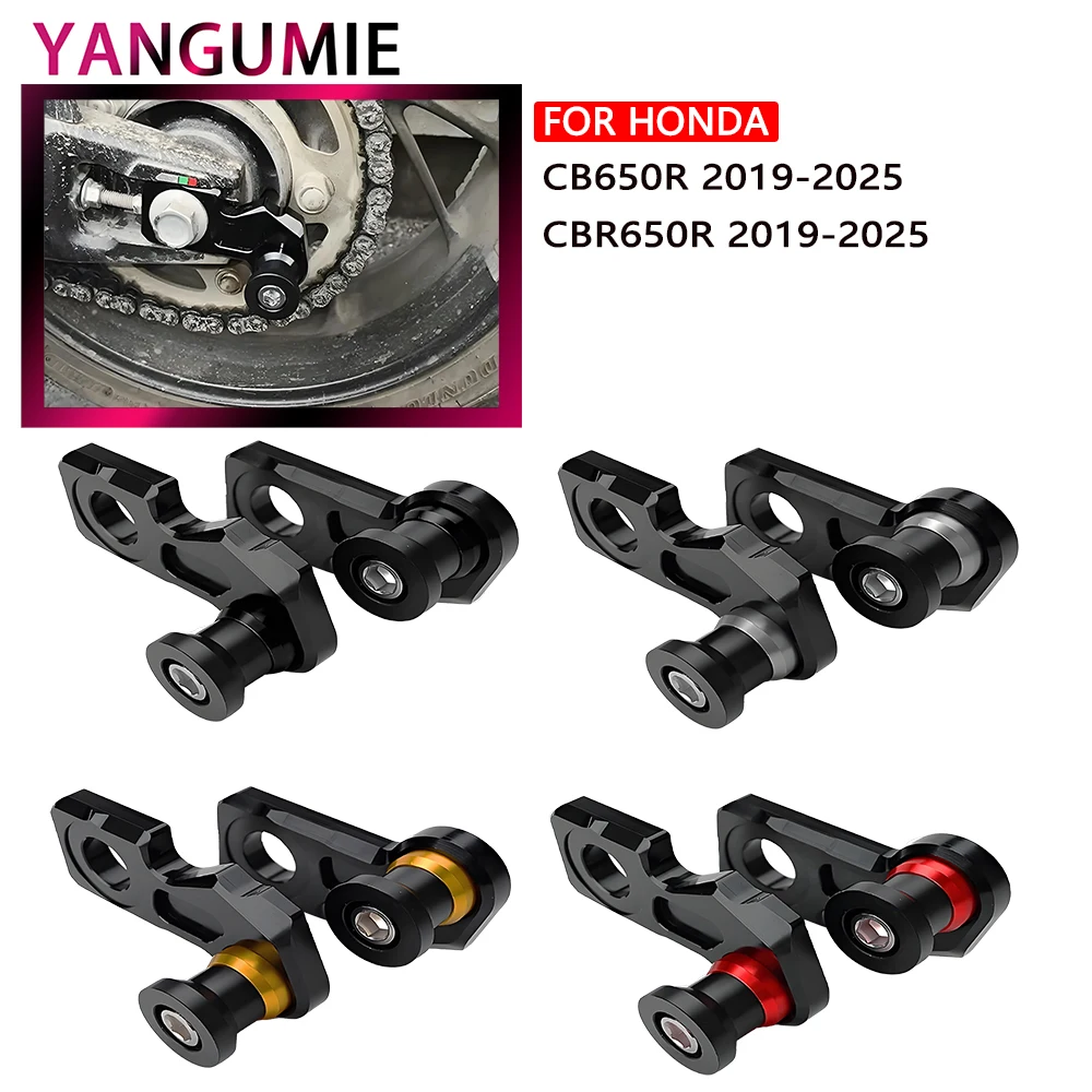 

For Honda CB650R CBR650R CB650F CBR650F CB CBR 650R 650F Chain Adjustment Block Frame swingarm Spools sliders Accessories