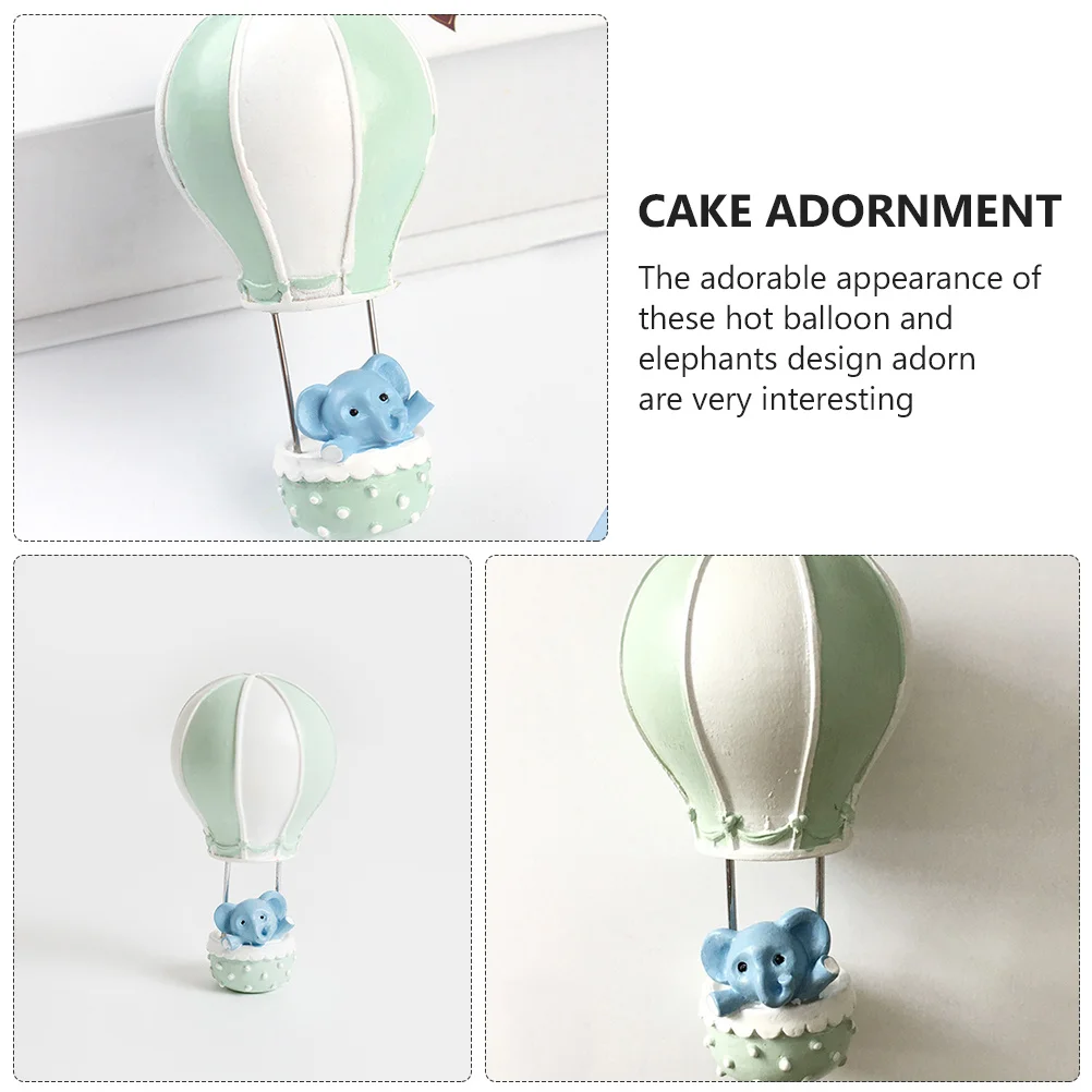 

4 шт., украшение для торта, милый горячий дизайн воздушного шара, украшение для торта на день рождения, материал из смолы, детские подарки