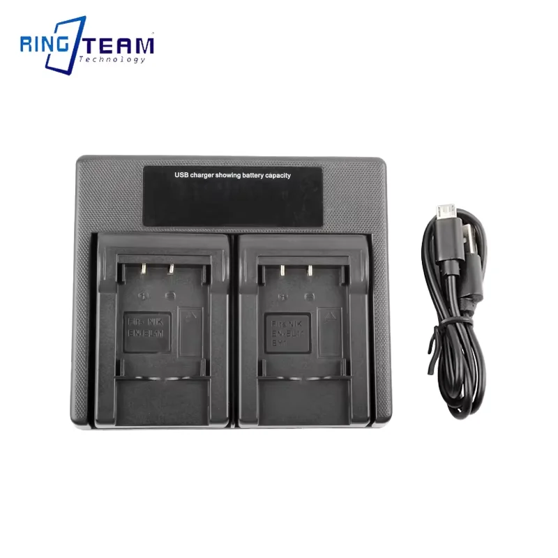 NP-BY1 EN-EL11 LI-60B Battery LED Dual Charger for Sony Action Cam Mini HDR-AZ1 Nikon Coolpix S550 S560 Olympus FE-370 Optio L50