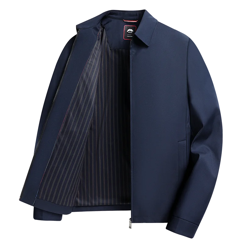 

Новая мужская модная классическая деловая однотонная куртка в британском стиле для путешествий на открытом воздухе модная повседневная куртка