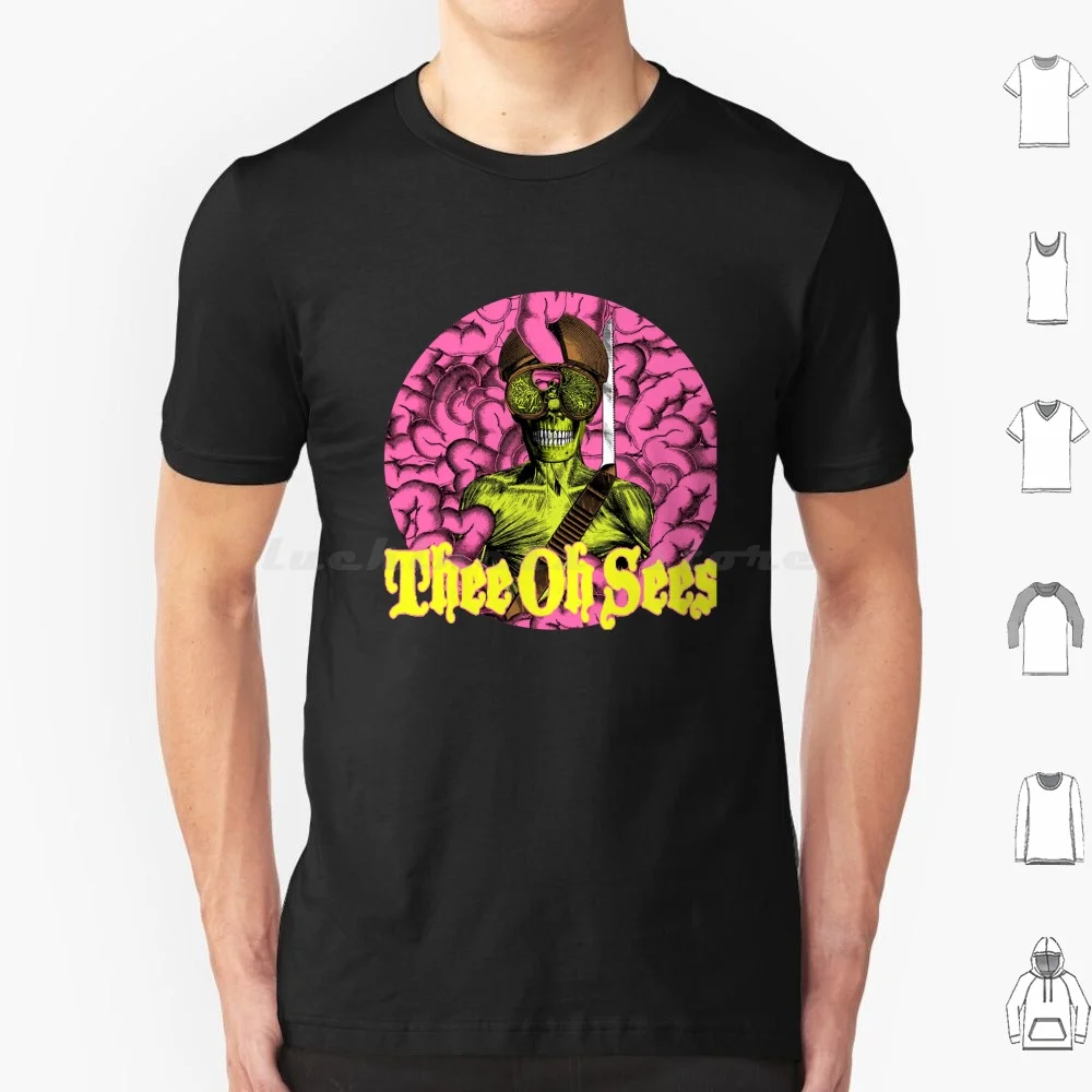 

Футболка Thee Oh Sees 6xl Хлопковая крутая футболка The Oh Sees Carrion Crawler Murlocs Ty Mr Elevator Stray Cats Band Grunge Robert Plant