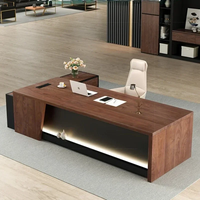 Office Desk Standing European Floor Computer Desks Furniture Modern Table Storage Drawer Organizer Under Desk Corner Storage