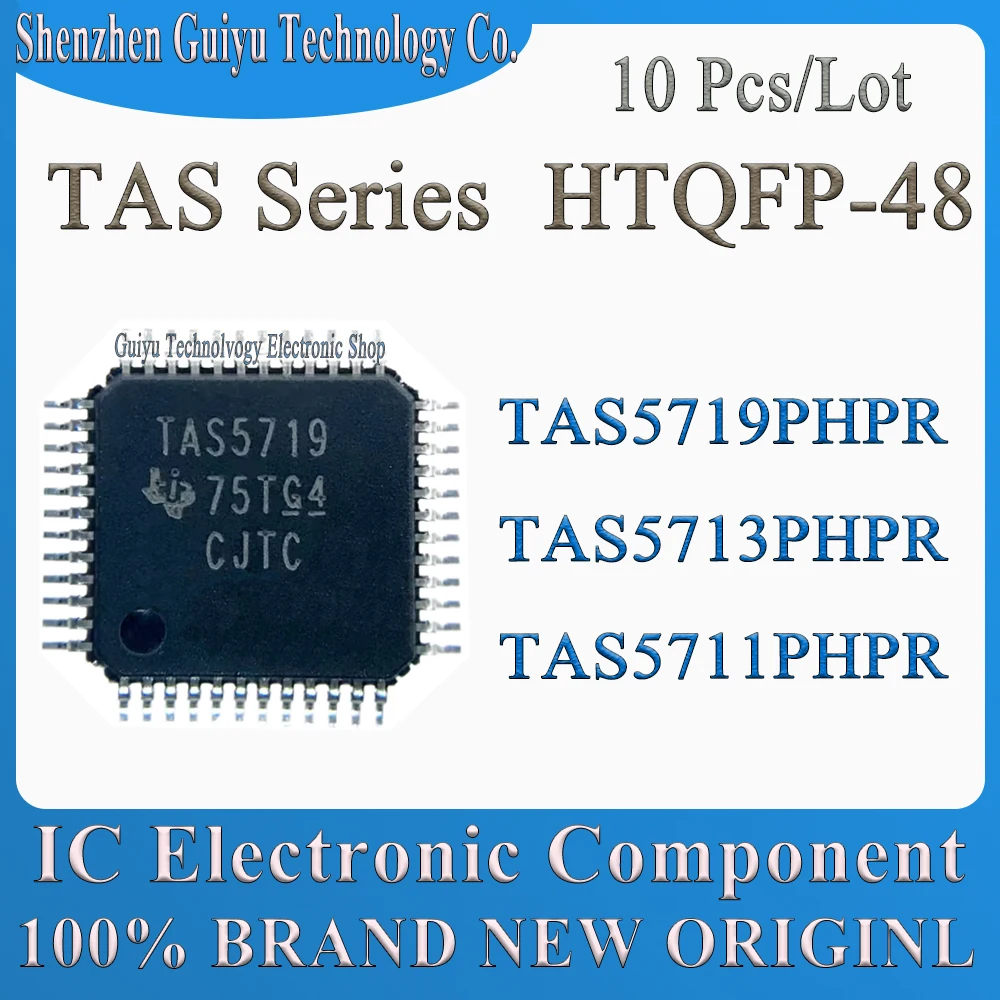 

10 Pcs/Lot TAS5719PHPR TAS5713PHPR TAS5711PHPR TAS5719PH TAS5713PH TAS5711PH TAS5711 TAS5713 TAS5719 TAS57 TAS HTQFP-48 IC Chip