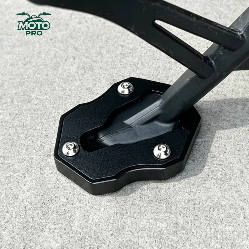 For QJMOTOR QJ MOTOR SRV600 V2 2024 2025 2026 Kickstand Foot Side Stand Extension Enlarger Pad Plate SRV 600 V2 Accessories