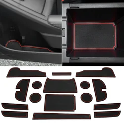 1set For 2024 Subaru Crosstrek Non-Slip Mat Non-Slip Mat For Water Cup Of Door Slot Shelf