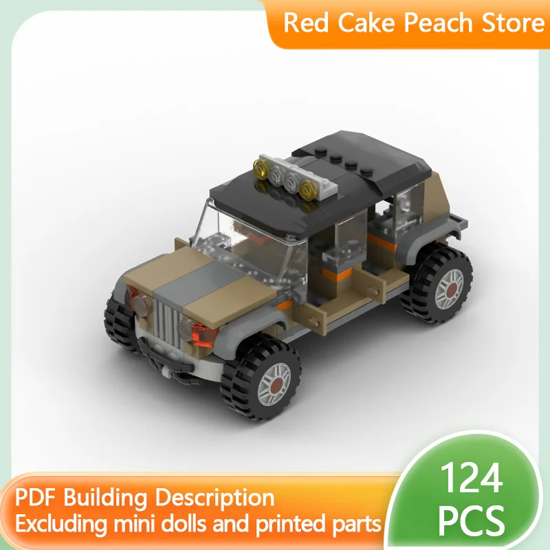 

Модель скоростного гоночного автомобиля MOC, строительные кирпичи, классический внедорожник, модульная технология, детские праздничные подарки, сборка игрушек, костюм