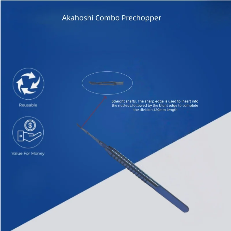 Strumenti per pinze oftalmiche Akahoshi Combo Prechopper Nucleus Cracker