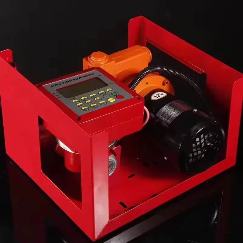 High Flow Explosion Proof Car Refueling Assembly D Gas Transfer Pump Set With Flow Meter Refueling Gun