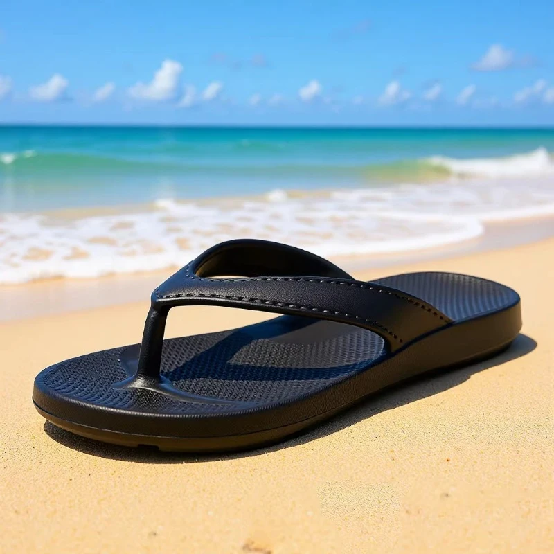 

Summer Men Slippers Indoor Outdoor Sandals Beach Casual Shoes Soft Sole Slides Man Flip-flops Home Shoes Pantuflas Hombre