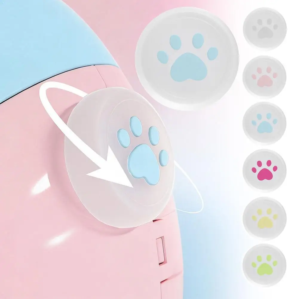  for Tamagotchi Paradise Button Protector Cap Charming Paw Print Design Non-slip Silicone Cover For Virtual Pet Game Console