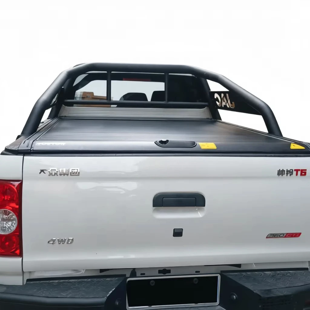 Factory Direct Electric/Manual Hinged No-Drill Retractable Aluminum Alloy Heavy Duty Waterproof Locking Hard Roll Tonneau Cover