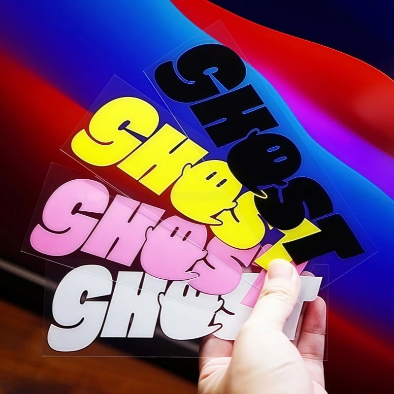 

Универсальные виниловые наклейки на окна к Хэллоуину, 1 шт., забавные наклейки с призраками для мотоциклов, водонепроницаемые, для топливного бака мотоцикла, шлема, автомобиля