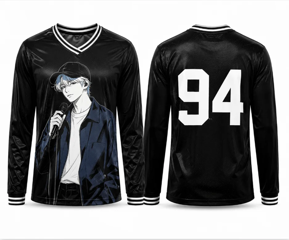 New V-neck T-shirt 3D printed character pattern T-shirt K-POP style casual street wear unisex daily top