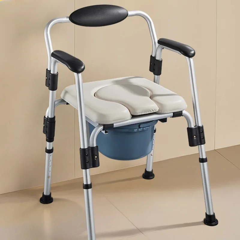 Toilet Booster for Elderly,Elderly Safety Products Toilet Chairs,Foldable Toilet Seat,Disabled Armchair Transfer Chair for Adult