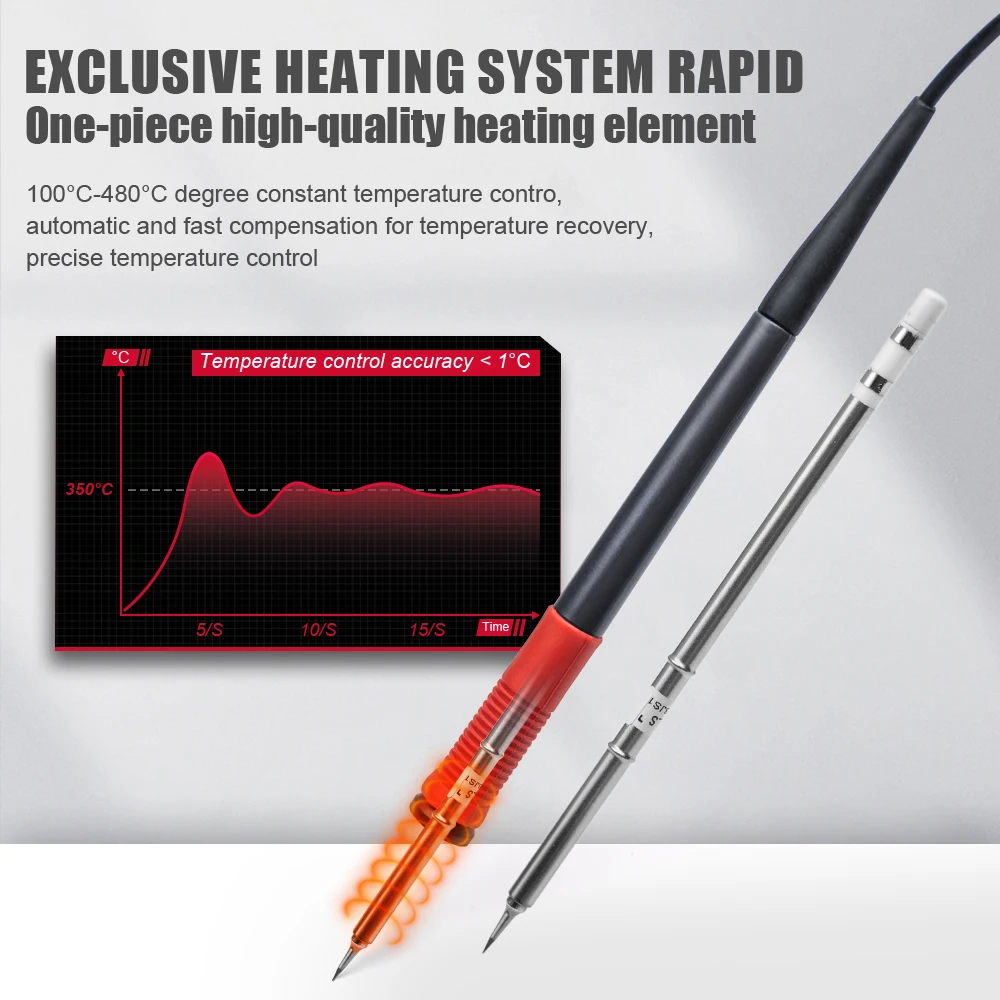 JCD Snelle verwarming T12 soldeerstation Elektronische lasbout LED Digitaal Verstelbare temperatuur 75W elektrische lasmachine