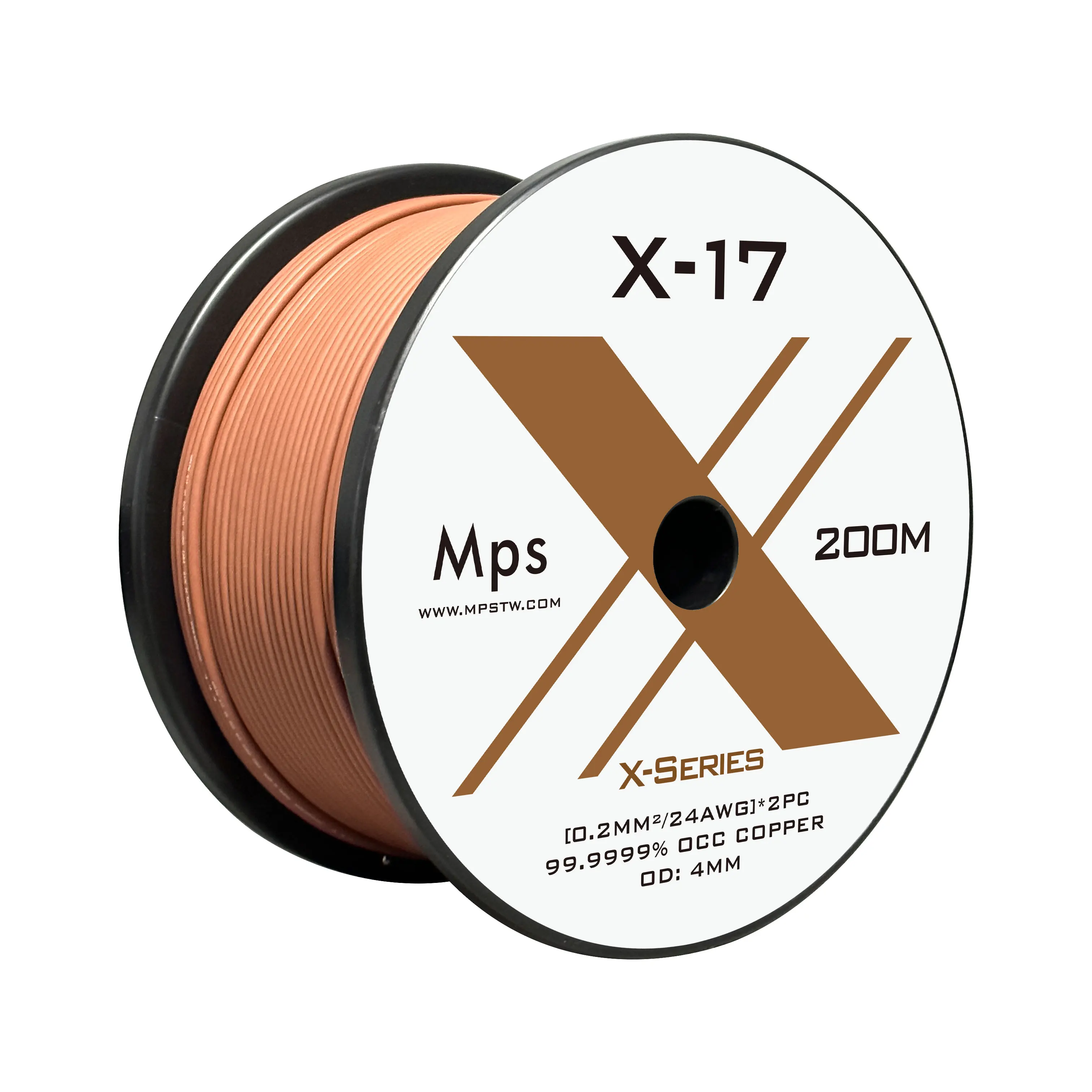 Kabel HiFi MPS X-17 99,9999% OCC DIY cd DAC przewód audio Kabel słuchawkowy Wewnętrzny kabel audio RCA 3,5 mm XLR z pojedynczym kryształem miedzianym