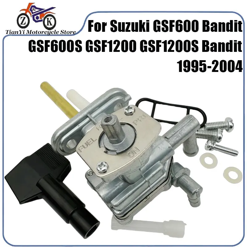 

Motorcycle Fuel Valve Petcock Gas Tank Valve Knob Lever For Suzuki Bandit GSF600 GSF1200 1995-2004 Motorcycle Parts Replacement