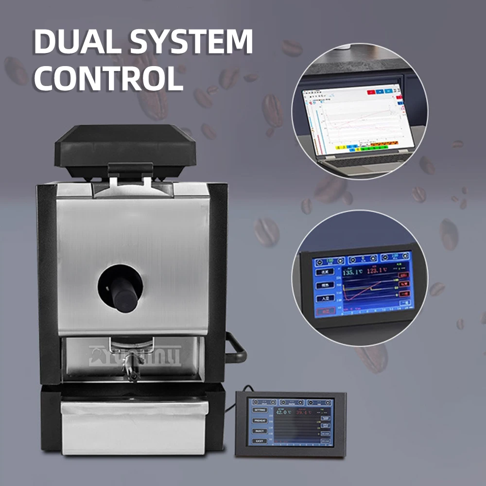 محمصة حبوب القهوة الفاخرة التجارية المنزلية الأوتوماتيكية Macchina Da Caffé Tostador De Café En Grano