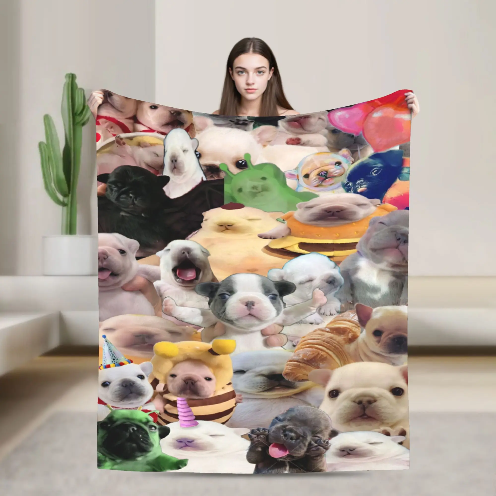 Pibble Meme Wash My Belly  Stuff Blanket Lightweight Thin Flannel  Throw Blankets Relax Rug Piece