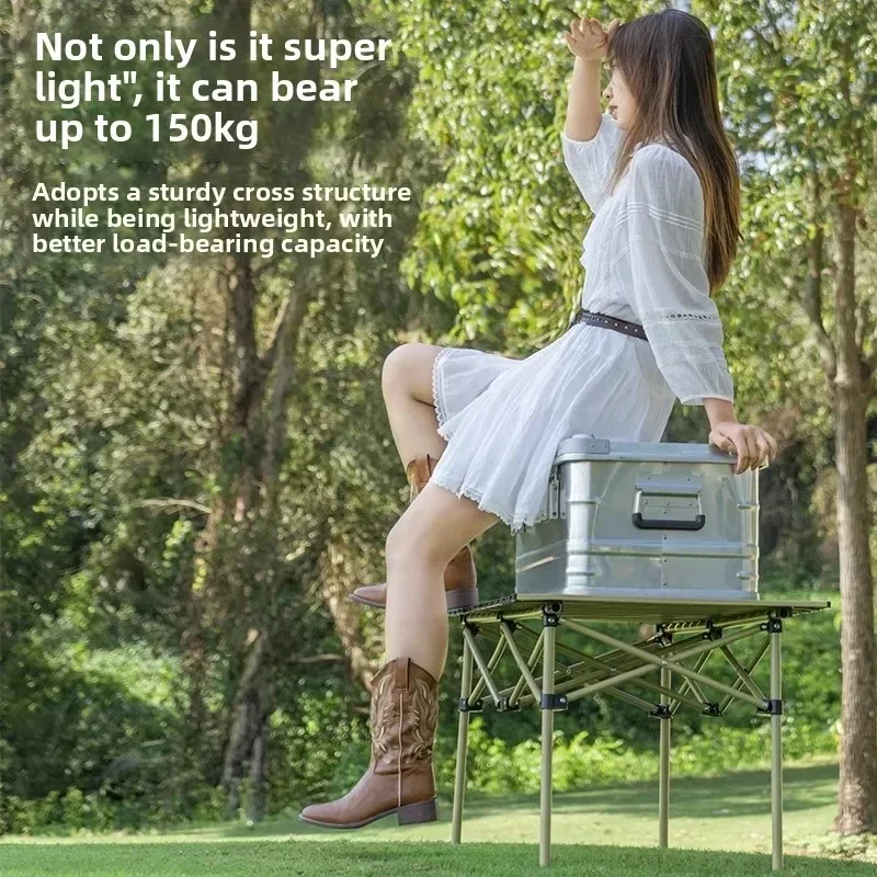 Уличные складные столы и стулья, портативные, сверхлегкие, походные столы и стулья, стол с яичным рулетом, набор туристического снаряжения