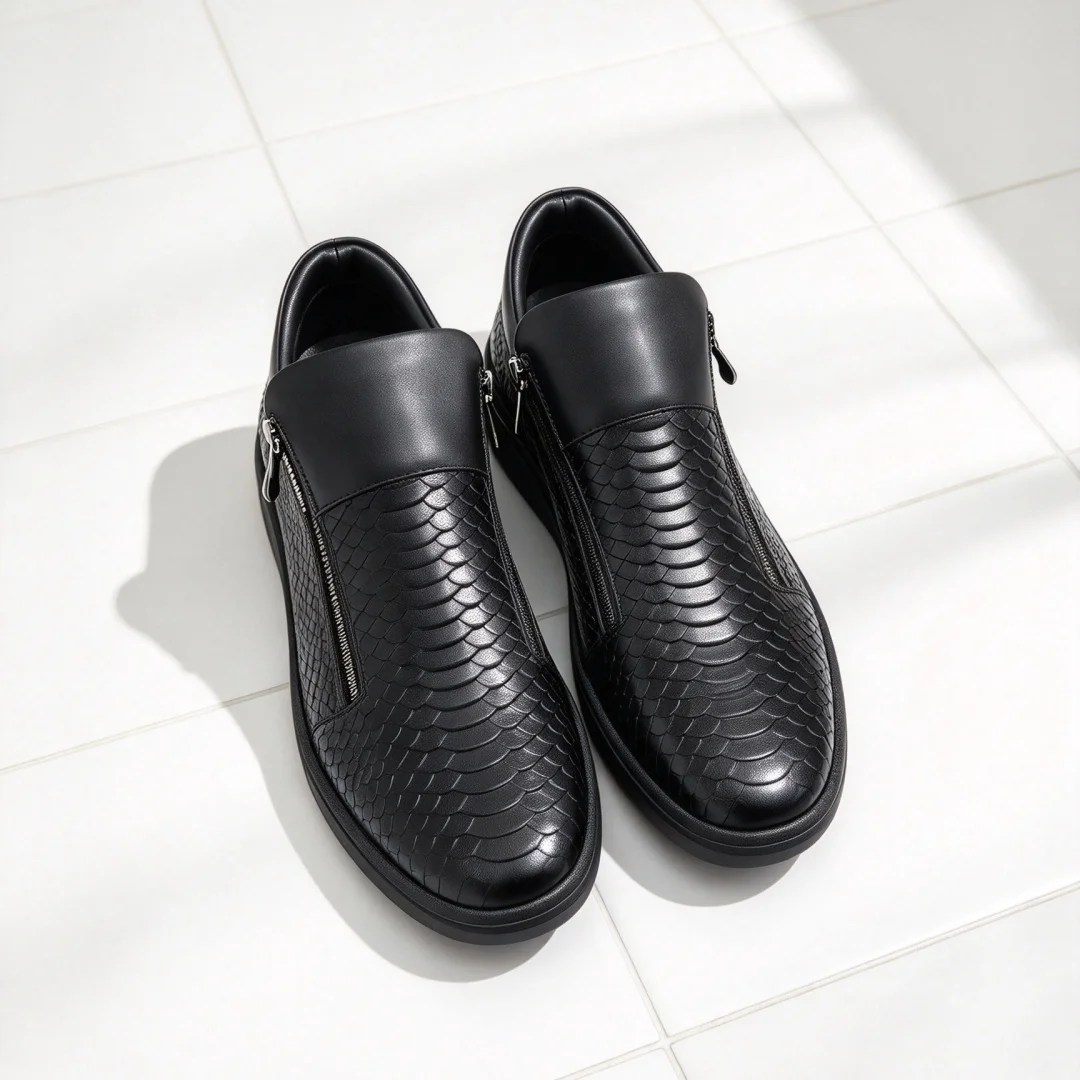 Luxury Brand Men’s Commuter Shoes Handcrafted Minimalist Versatile Hiking Shoes Casual Shoes Material Cowhide Leather Upper
