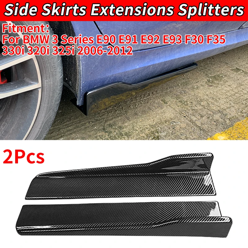 

Side Skirts For Cars Bumper Spoiler Splitter Extensions For BMW 3 Series E90 E91 E92 E93 F30 F35 330i 320i 325i 2006-2012