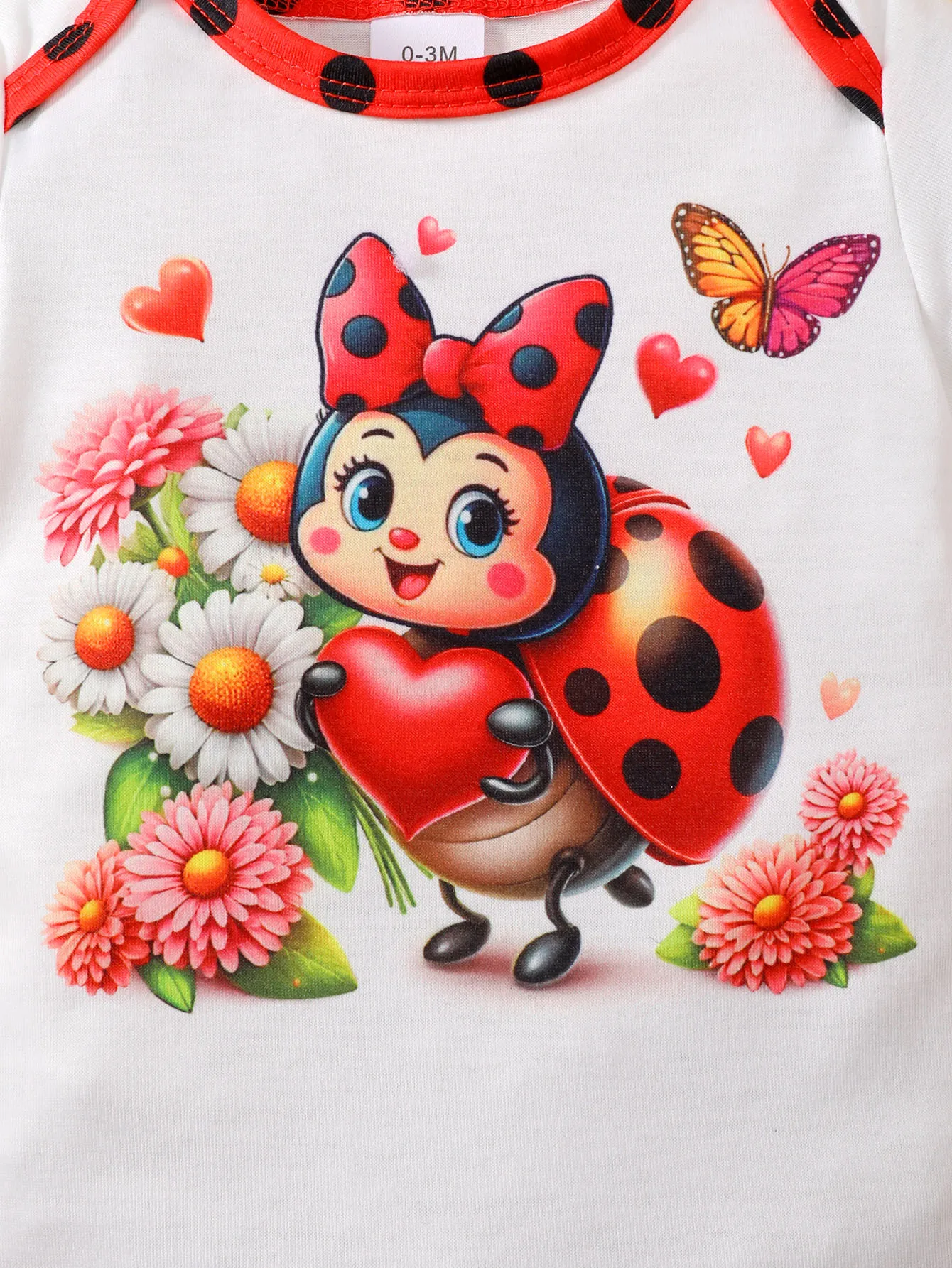 رومبير خنفساء الرضع بأكمام قصيرة وشورت بولكا وعصابة رأس ، مجموعة ملابس لطيفة للأطفال الصغار ، ملابس صيفية ، من 0 إلى 24 شهرًا ، 3 أشهر