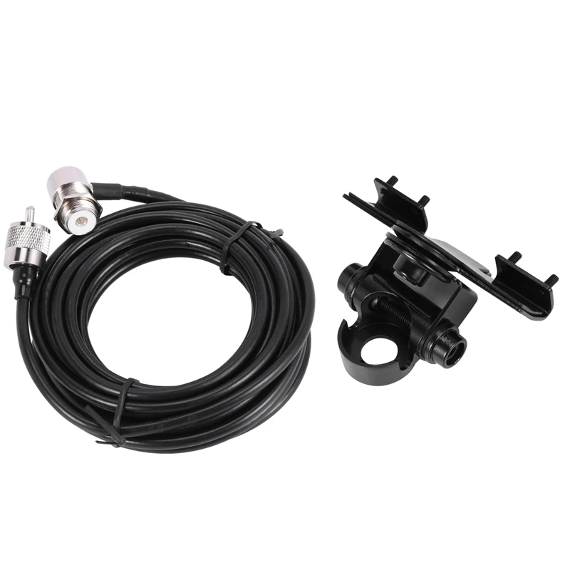 RB-400 Car Antenna Mount Bracket + 5M PL259 Connector Extend Cable Feeder Cable For Mobile Radio TH-9800 BJ-218 KT8900