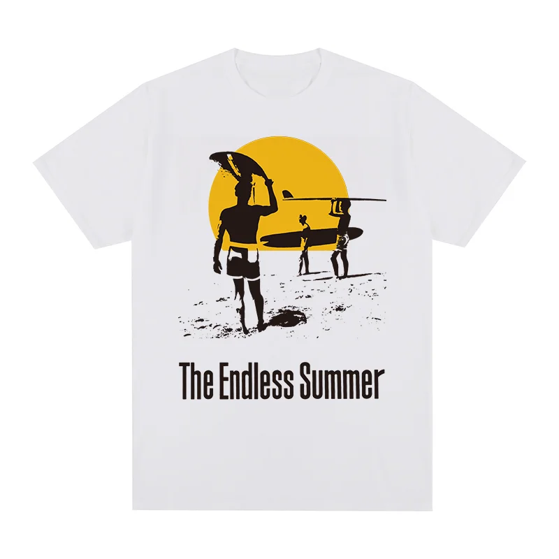 The Endless Summer Vintage t-shirt Surf Movie Step Into Liquid On Any Sunday cool Cotton Men T shirt New TEE TSHIRT Womens tops