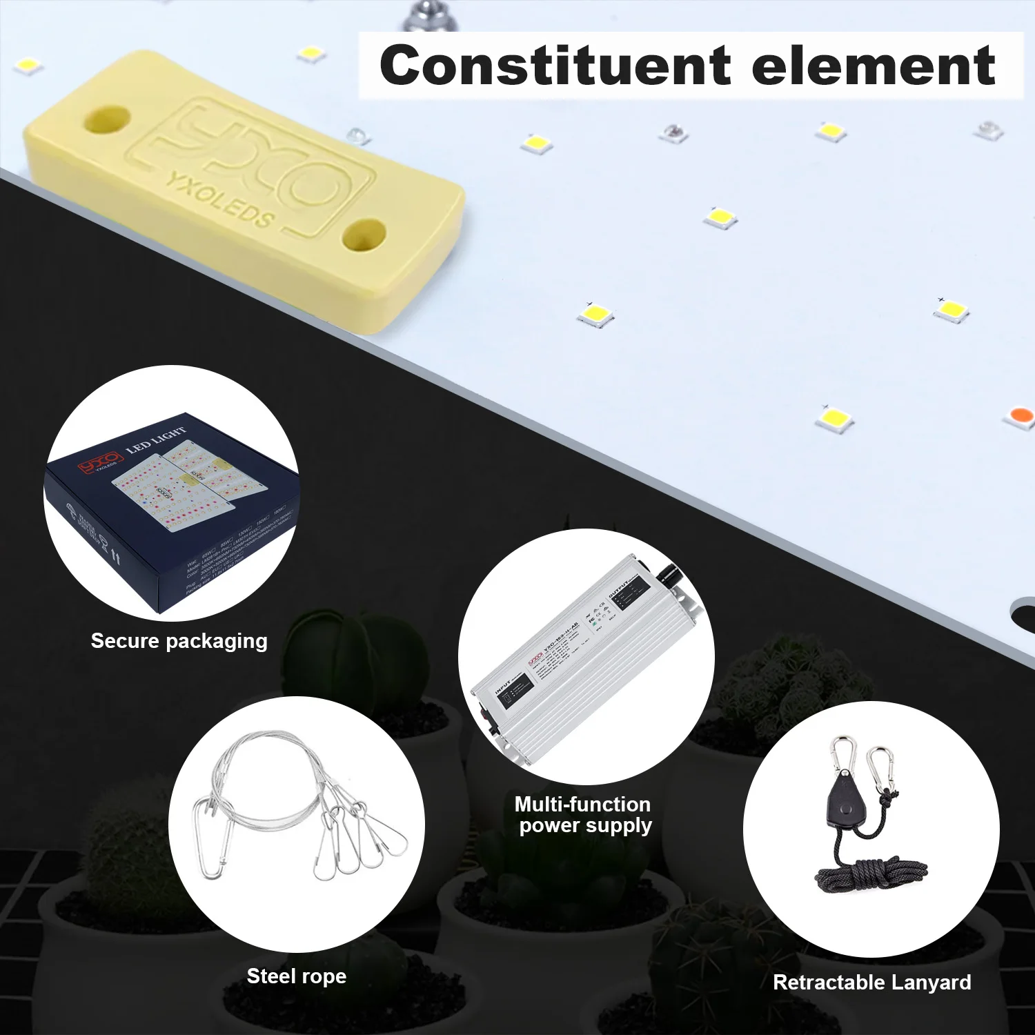 LM301h EVO Plant Grow Light 85W 180W Dimmable Promotes Growth And Flowering with Superior Heat Dissipation for Horticulture