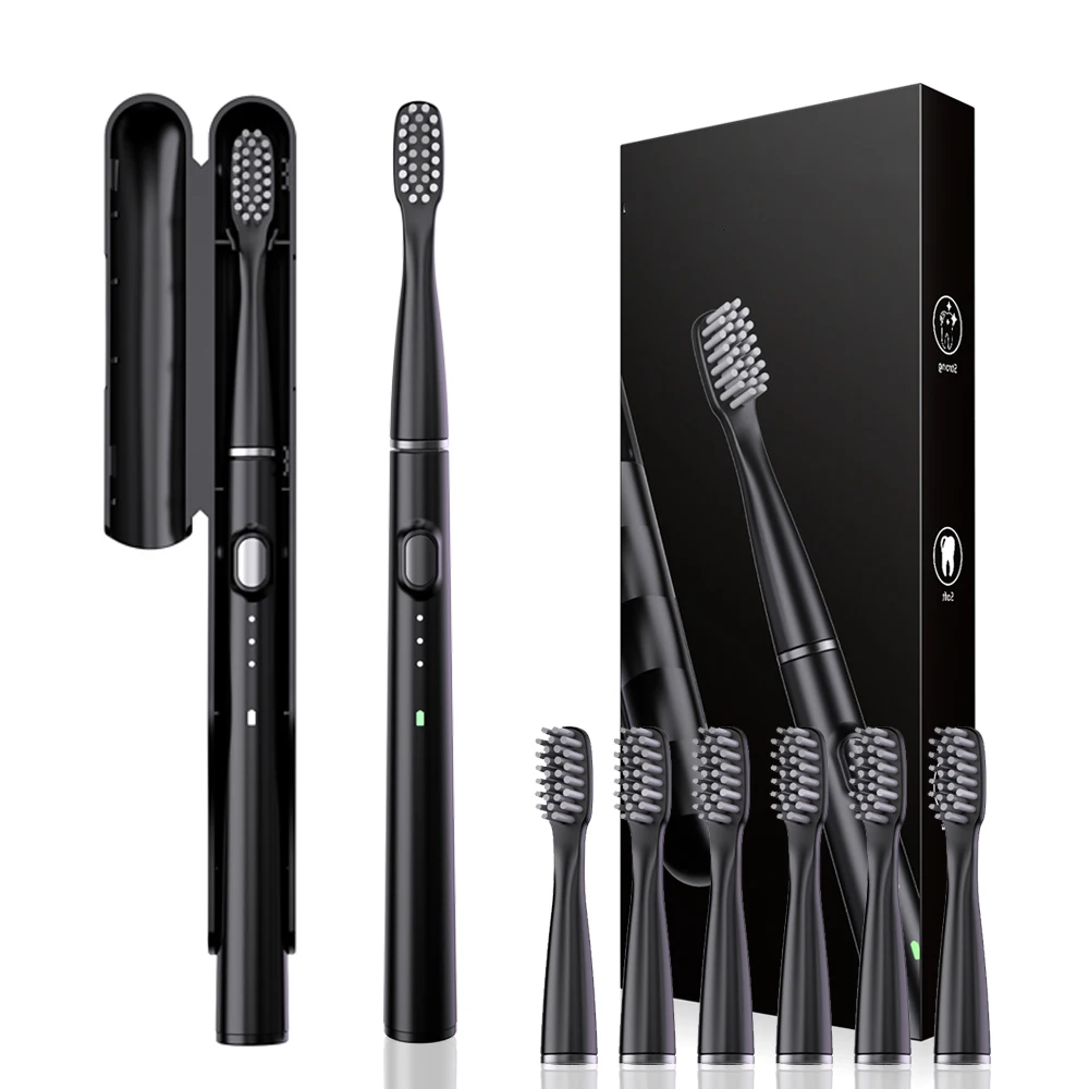 Powerful Ultrasonic Sonic Electric Toothbrush USB Rechargeable 3 Clean Modes IPX7 Waterproof Teeth Whitening with Travel Case