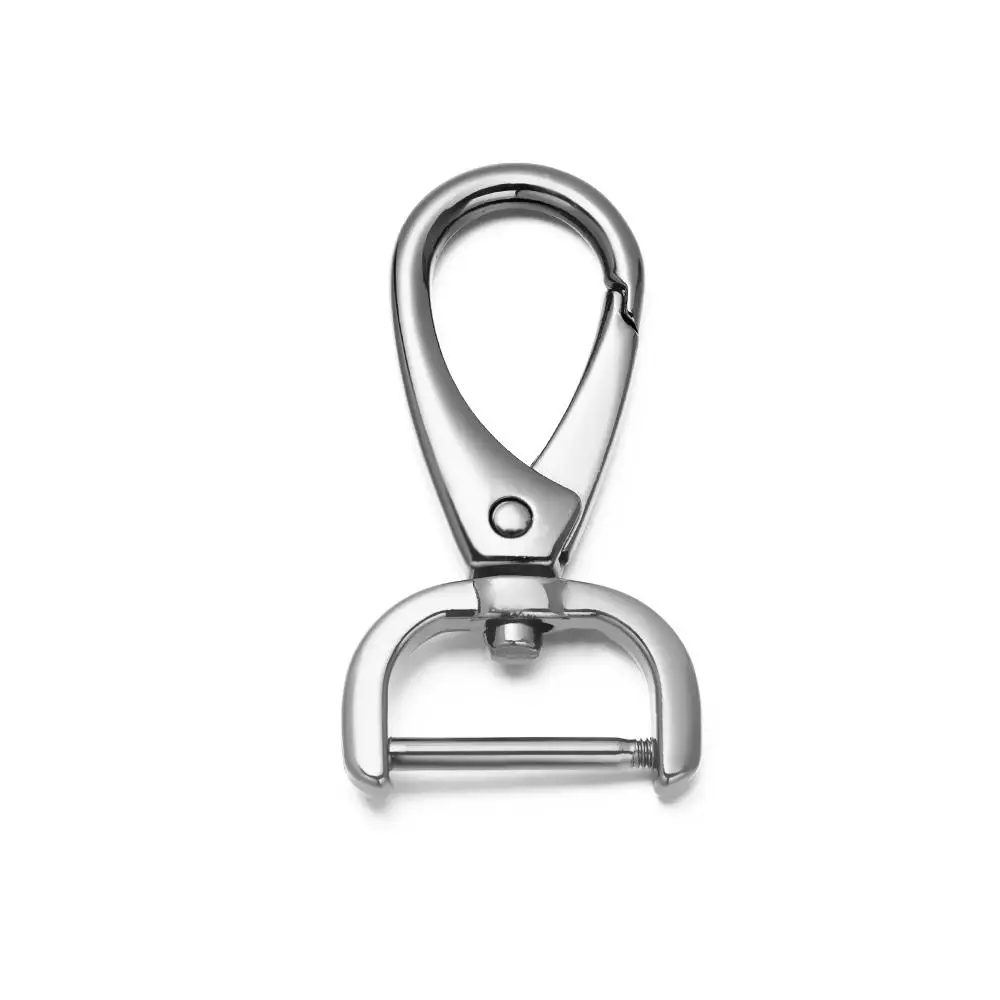 16mm/20mm/26mm Belt Keychain Metal Detachable Snap Hook Pet Leash Hooks Trigger Clips Leather Strap Buckles