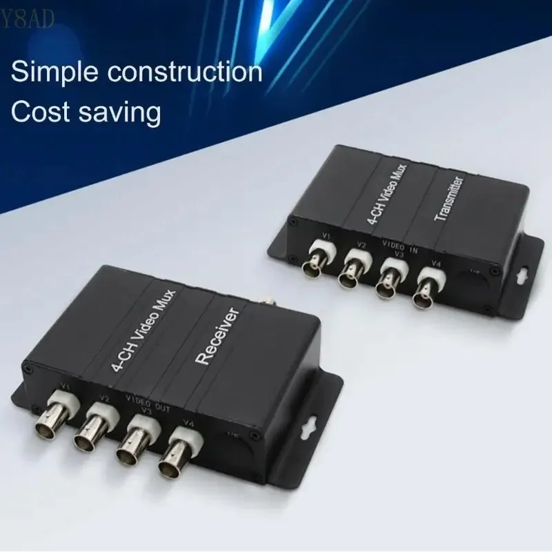 

AHD 1Pair Analog 4CH Signal Superimposer for CCTV Surveillance 1 Cable Transmits Multiple Channels MUX