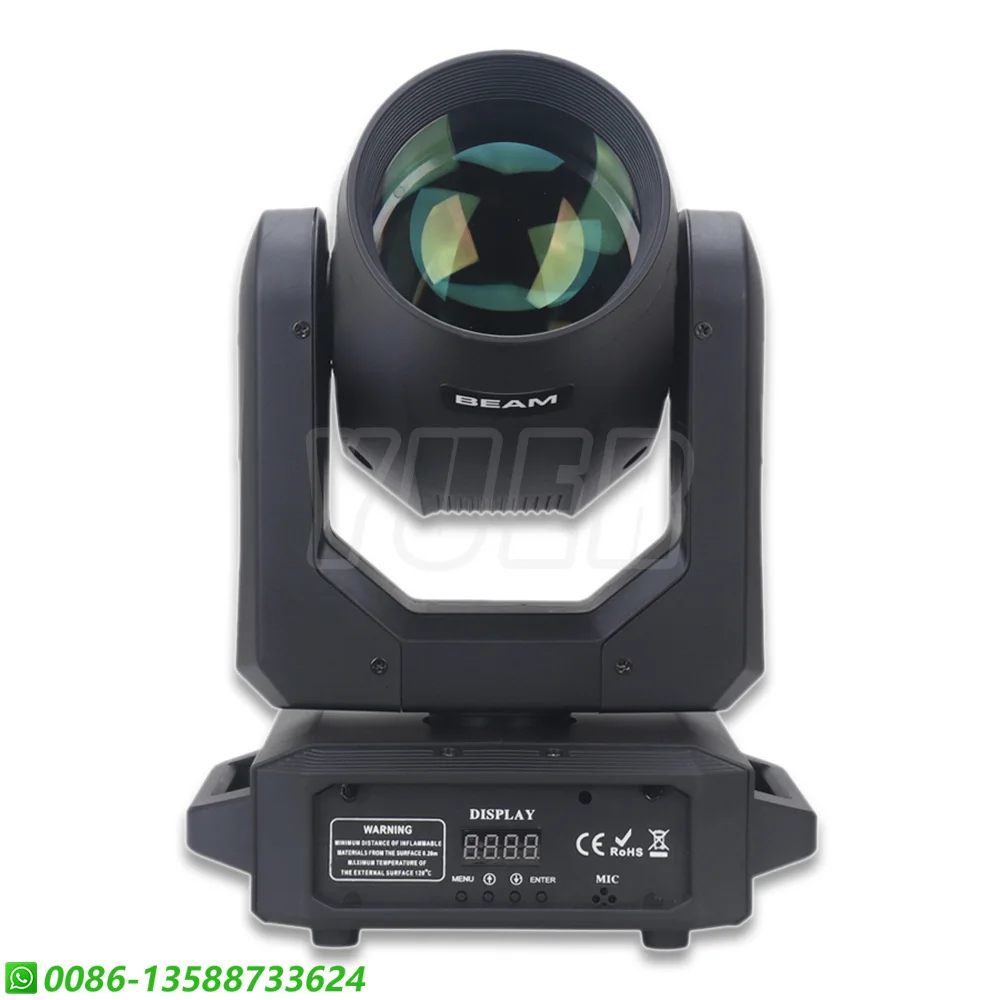 Imagem -02 - Yuer-beam Spot Moving Head Rainbow Strobe Effect Dmx Music Control Casamento Audiência Iluminação de Palco dj Disco Lâmpada Led 200w