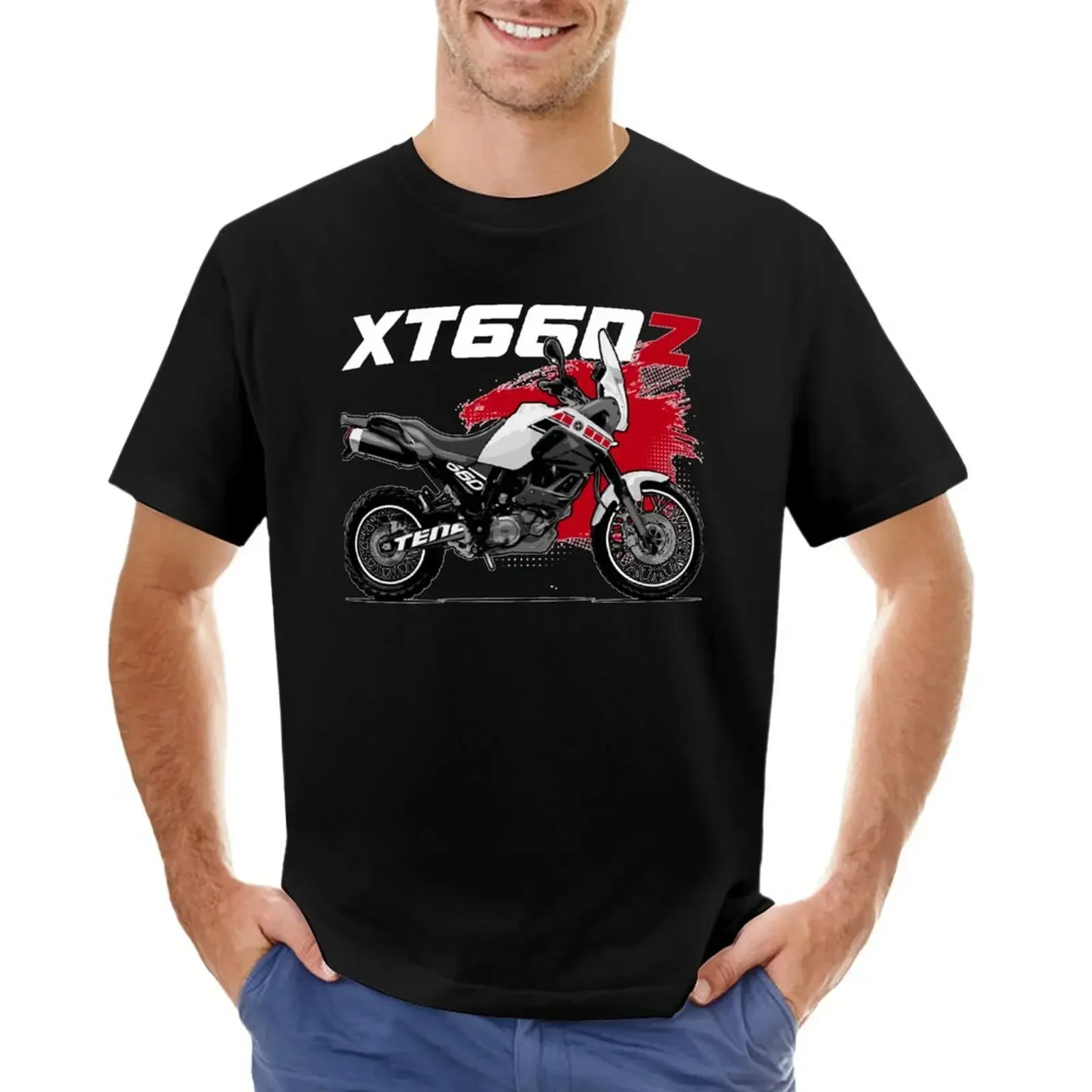 Tenere-XT660Z-Essential- T-shirt heavyweights anime clothes Blouse black t shirts for men