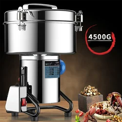 New 4500g Electric Food Grinder Grain Spice Coffee Bean Pulverizercom  Mercial Household Powder Machine