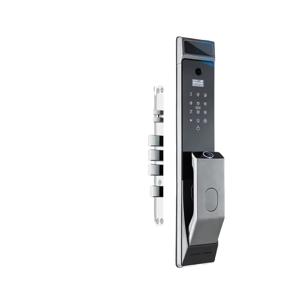 Aluminum Alloy Door Tuya Fingerprint Password Card Face Recognition Automatic 3D Capture Smart Door Lock with Cloud SDK Support