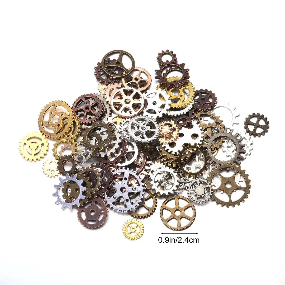 9-Color مختلط سبيكة Steampunk التروس الميكانيكية خمر نمط Cogs DIY بها بنفسك اليدوية مجوهرات اكسسوارات ل سوار قلادة الحرف #2