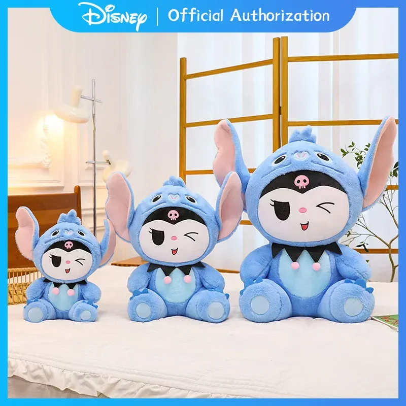 Disney-Jouet en peluche CAN o & Stitch, dessin animé mignon, Sanurgente Kuromi, beurre en peluche Anime, oreiller souvenir Kawaii, cadeau d'anniversaire, nouveau, 35cm-65cm