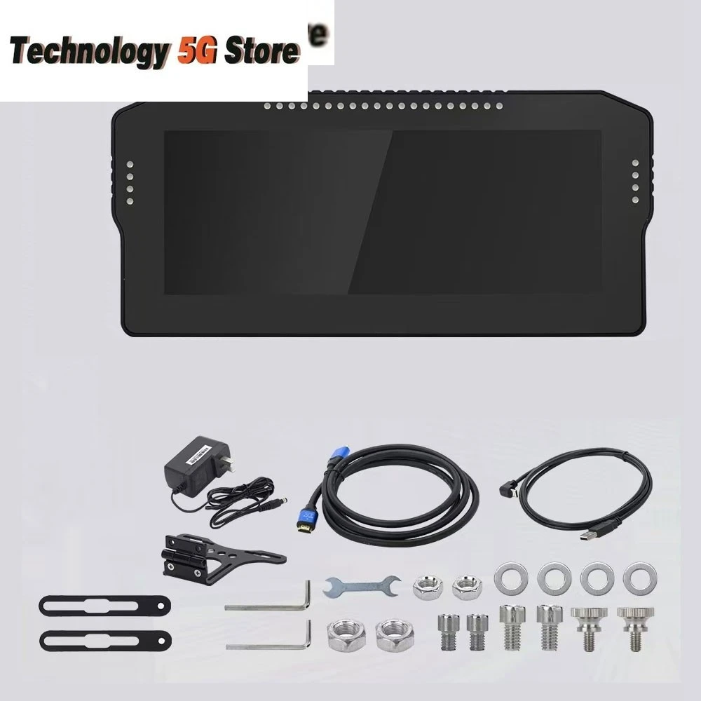 

Черный 10,3-дюймовый 1280x720 HD-симулятор гоночных игр, дисплей на руле, полноцветная RGB-экран IPS