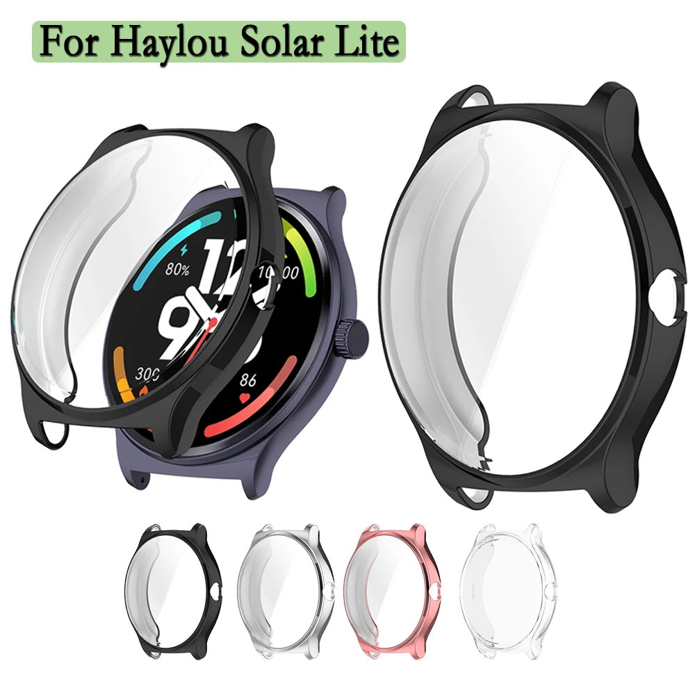 Watch Case For Haylou Solar Lite (R001) Durable and Soft TPU Screen Protective Cover Watch Shell Case Smart Accessorie