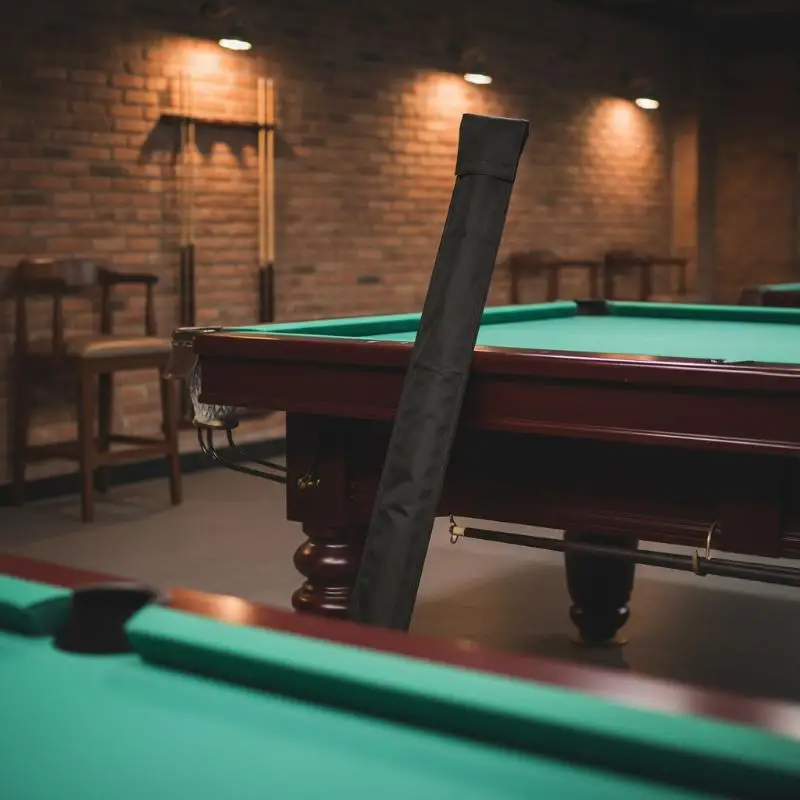 Portable Billiard Cue Bag with Adjustable Shoulder Strap and Foldable Storage for 1 2 Sticks Easy Carry Pouch