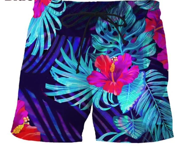 

New 3D Print Hawaiian Beach Causal Clothing Fashion Men Women Shorts Plus Size S-7XL Streetwear Pants Cargo Shorts Men