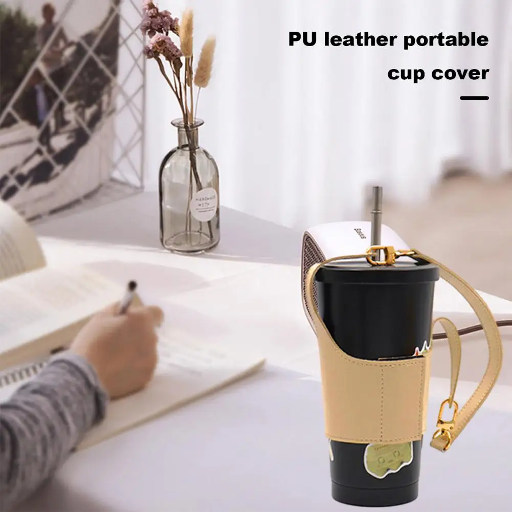 Stable Firm Cup Sleeve Hand-held Cup Sleeve Insulated Portable Coffee Cup Cover with Anti-scald Sleeve for Home Office Outdoor