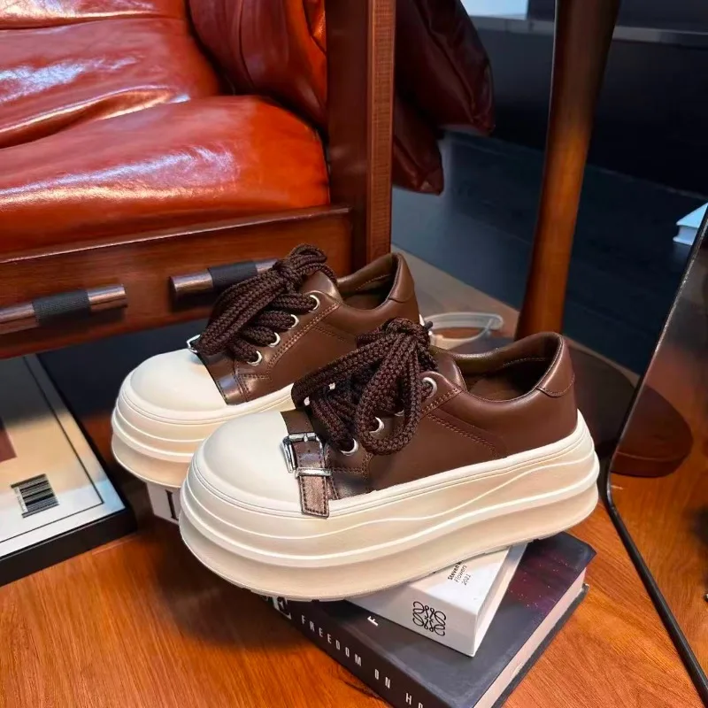 

Женская толстая спортивная обувь, женская спортивная обувь на платформе, удобная нескользящая обувь, модная спортивная обувь, увеличивающая рост