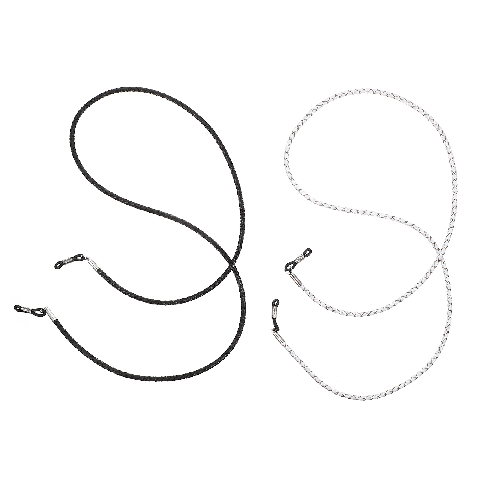 2 Pcs Glasses Lanyard Eyeglass Holder Hanging Rope White Plating Sunglasses Strap