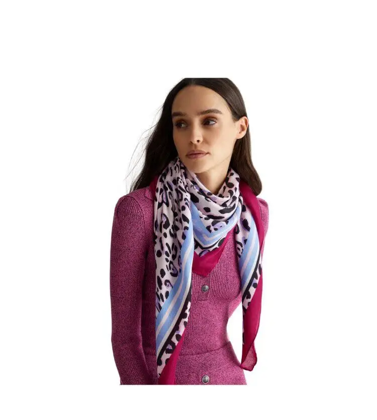 

Spring and autumn export trade pure original Italy liu.jo fashion printed large square towel