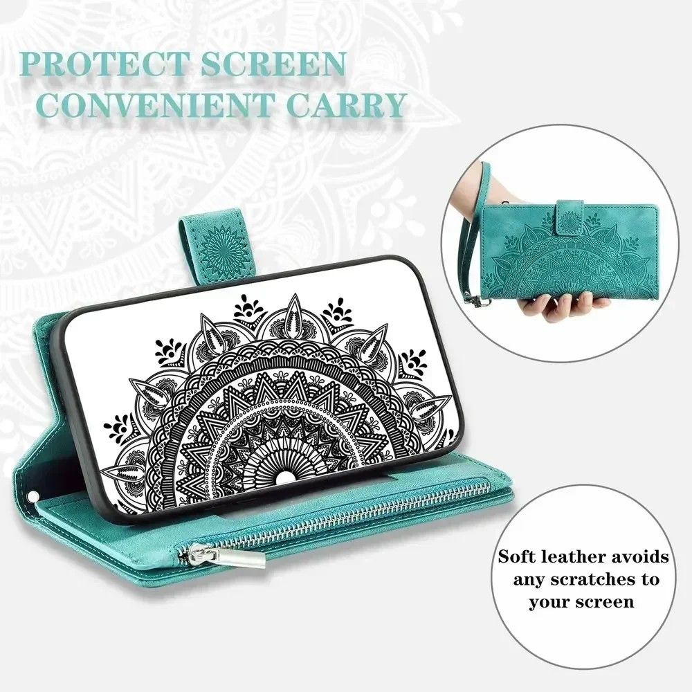 A55 A34 A15 A36 A17 5G Zipper Wallet CrossBody Leather Case for Samsung Galaxy A56 Luxury Cover A55 35 A26 A16 06 17 A54 A 55 56