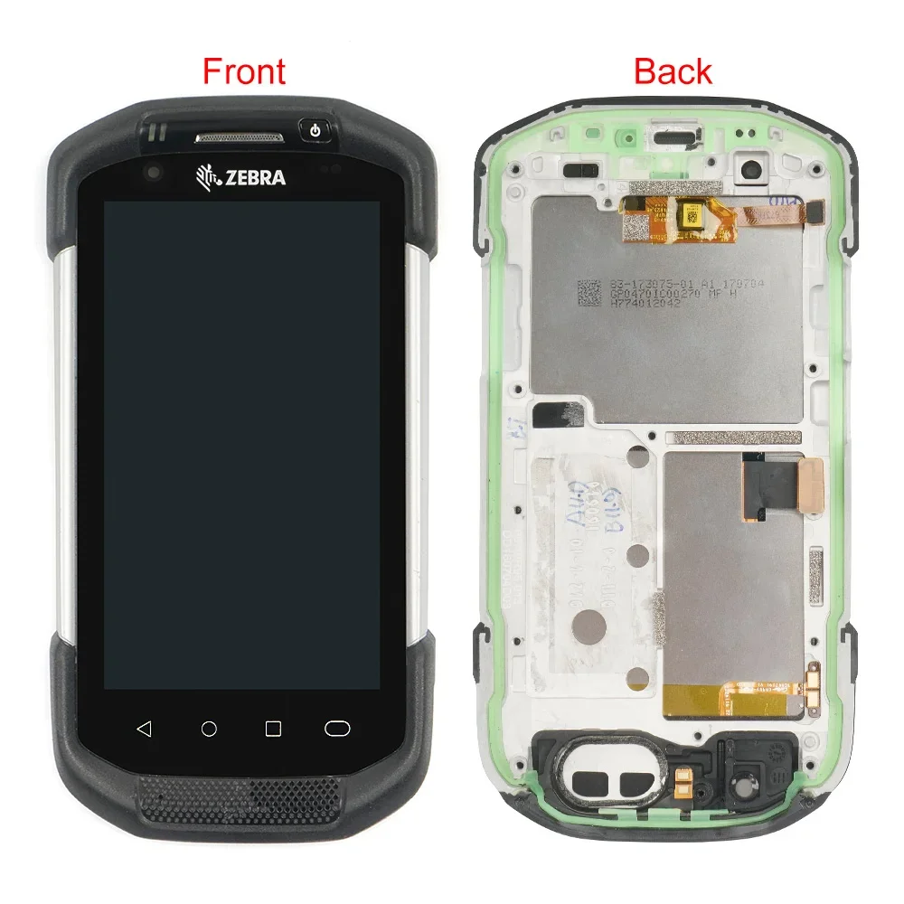 LCD with Touch Screen with Front Cover for Zebra TC70 TC75 TC72 TC77 TC70X TC75X，Android version